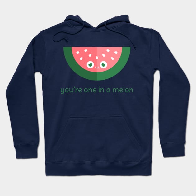 You're One in a Melon Hoodie by slugbunny